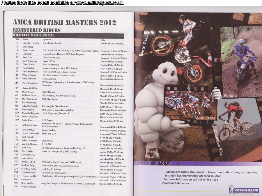 Event programme page